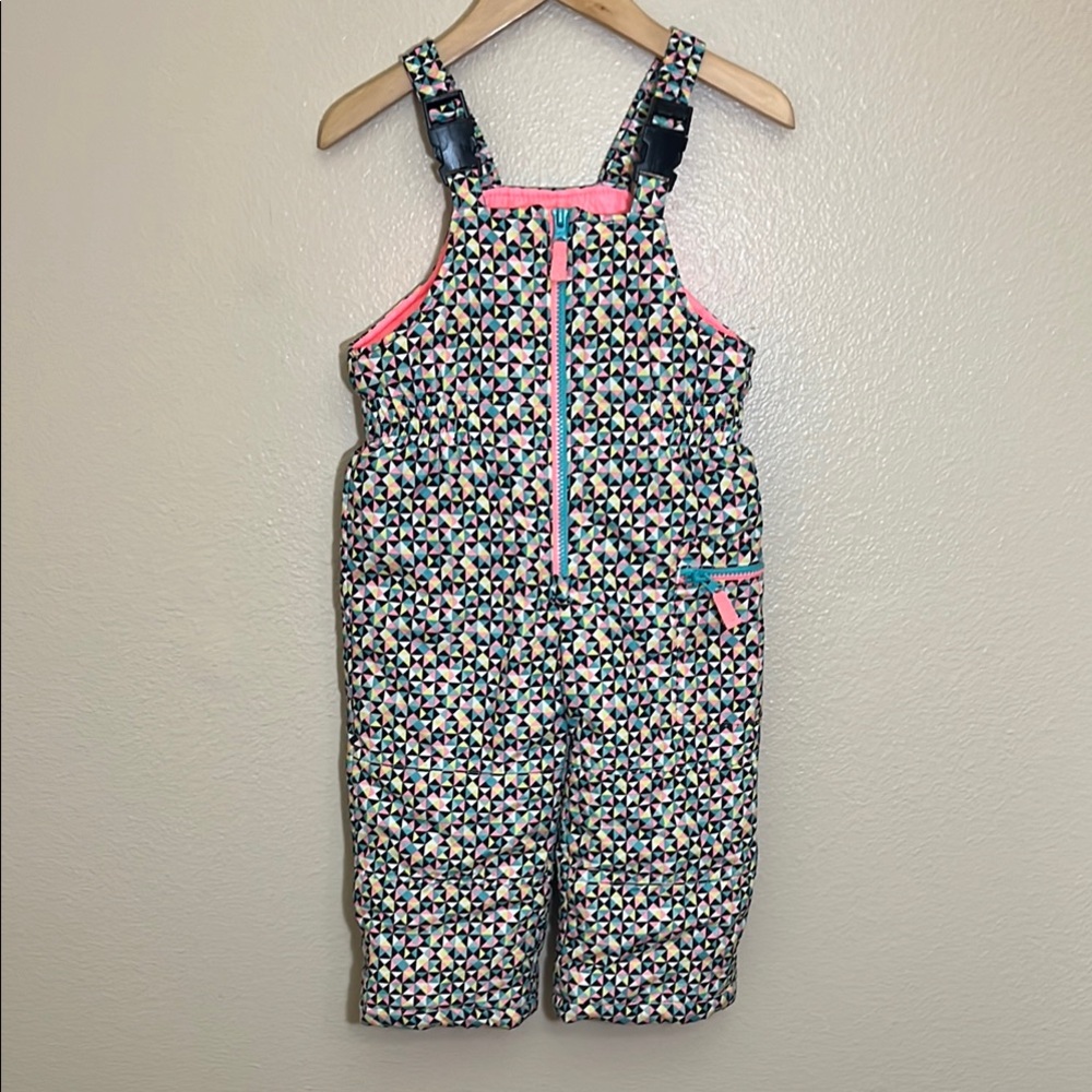 Carter’s Multicolor Patterned Winter Snow Bib Overalls